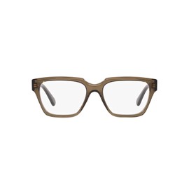 Vogue Eyewear X Hailey Bieber Collection Vo5511 - Marcos rectangulares para anteojos graduadas para mujer, Lente caqui transparente/Demo, 51 mm