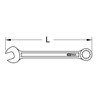 KS Tools 519.0653 CHROMEplus Combination spanner, extra long, 13mm