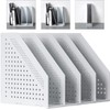 Deli A4 File Holder Folding Bookshelf,1 Year Warranty,4 Vertical Compartments