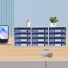 N/A 4-Tier Mail Sorter Organizer Countertop Literature Student Mailbox for