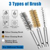 Sutekus Wire Brush Set Bore Cleaning Brush Set with 1/4