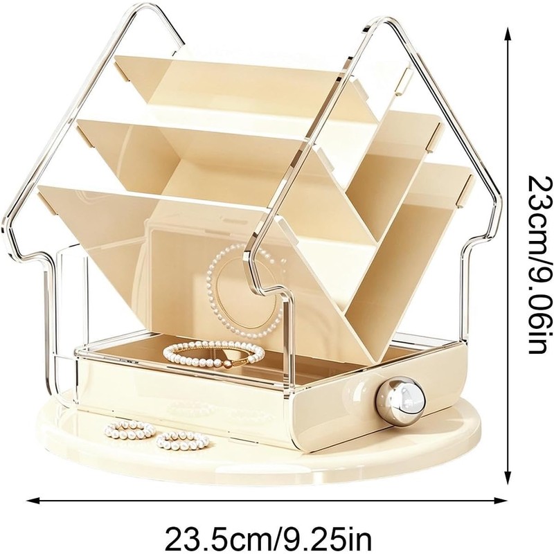 Makeup Organizer For Vanity - Large Capacity Multi Compartment Tree