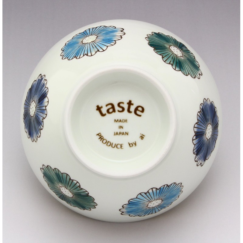 Hasami kurawa? Bowl Large Flower Blue 505545
