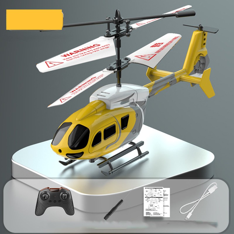 RC Helicopter with Lights 2.5 Channel Drop Resistance Anticollision Rechargeable