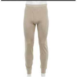 Croft & Barrow Mens Thermal Underwear Pants 3XB Oatmeal Heather Color Tan NWT