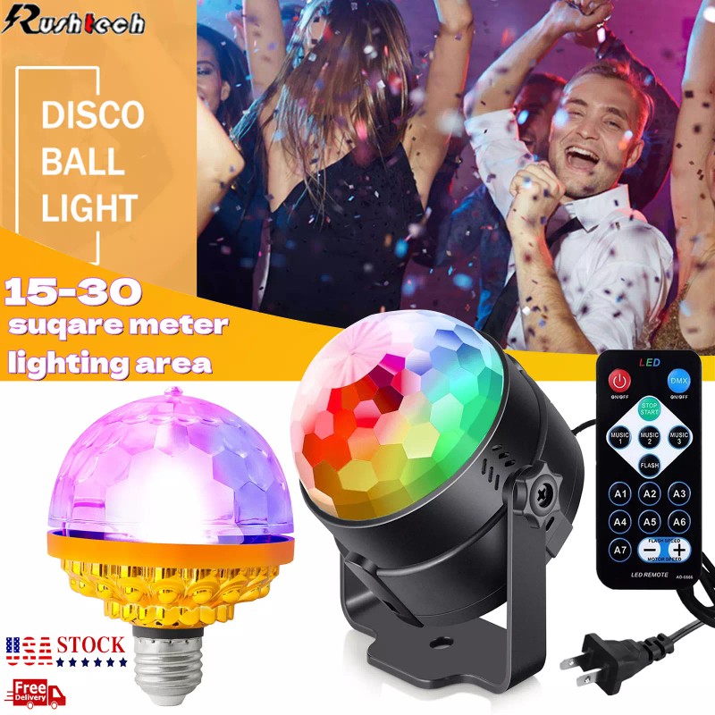 rushtech LED Disco Ball Light Party Magic Stage Light DJ