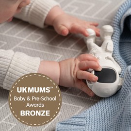 AstroGNAW (White) Natural Rubber Baby Toy for Teething, Bath time and Sensory Play