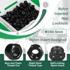 M3 115 Pcs Locknuts Metric Nylon Inserted Hex Lock Small