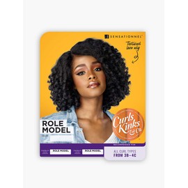 Sensationnel lace front wig - lace front edge role model curls kinks & co (F1B/30)