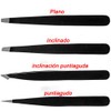 Jasinber Set de 4 Pinzas profesional de acero inoxidable para