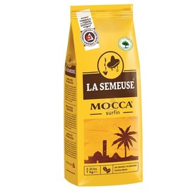 La Semeuse: "Mocca Surfin," Medium Roasted Whole Beans, 100% Arabica, 1kg / 2.2lb, Made in Switzerland