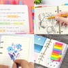 VIVIIHOO Notebook A6 Refillable with Ring Binder, Index Cards, Dividers