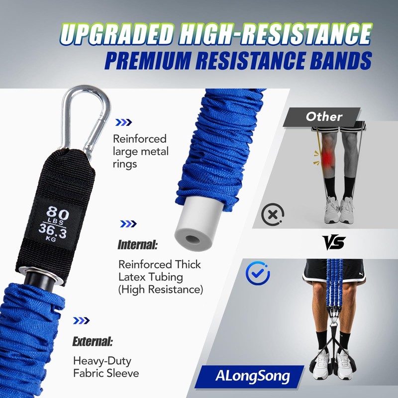ALongSong Pull Up Assistance Bands with Foot Support Pedal -