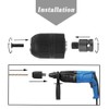 Mesee 2-13mm Capacity Keyless Drill Chuck, Mount 1/2-20UNF Quick Release