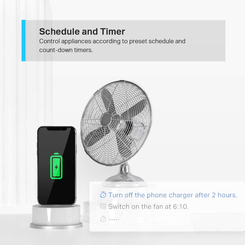 TP-Link Tapo Smart Plug Mini, Smart Home Wifi Outlet Works
