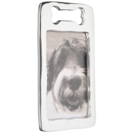 Mariposa Open Dog Bone 4X6 Frame | Silver | Brillante | Frames | Decorative Photo Frames | Recycled SANDCAST Aluminum | Handmade in Mexico