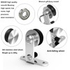 TSMST 5.5FT Stainless Steel Sliding Barn Door Hardware Kit, Top