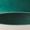 MiniSun | Small Modern Forest Green Velvet Drum Light Shade