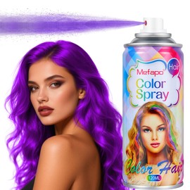 Temporary Hair Color Spray for kids women, Washable Root Touch Up Hair Color Dye, Hair Wax Pomades, Hair Coloring Natural Hair Strong Style Gel Cream for Party,Hollowen,Cosplay(Purple 4.06oz)
