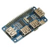 4 Ports USB HUB HAT for Raspberry Pi 3/2 /
