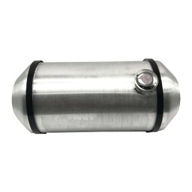 JSD 7 Gallon Aluminum Spun Fuel/Gas Tank 10" x 22" With Internal Baffle 1/4" NPT Outlet