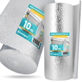 Radiator Reflective Film Heating Insulation Film 3 x 0.5 x 10 m Insulation Mat Thermal Film Insulation Film Heat Reflector Wall Insulation Floors Attics Garage Window Cold Protection Sheds Hut Kennel