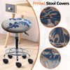 Levoberg Stool Cover Round 4 Pack Printed Bar Stool Seat