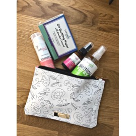 Bella Jade Small Makeup Pouch for Women, Cute Cosmetic Bag for Purse