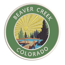 Lake Dock - Beaver Creek - Colorado 3.5" Embroidery DIY Iron or Sew-on Decorative Patches Vacation Adventure Theme Novelty Applique