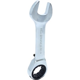 KS Tools 503.4641 GEARplus combination ratcheting spanner, stubby, 18mm