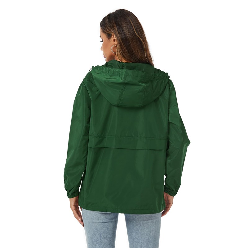 Avoogue Packable Lightweight Rain Jacket Women Raincoat in A Bag
