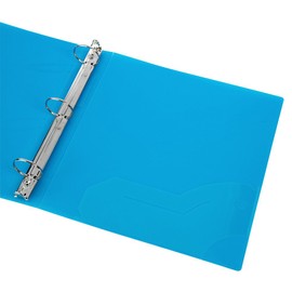 Filexec 3 Ring Binder, 1.5 Inch Capacity, Frosted, Letter Size, 6 Count (Pack of 1) Blueberry, Strawberry, Grape, Lemon, Lime, Tangerine (50160-6493)