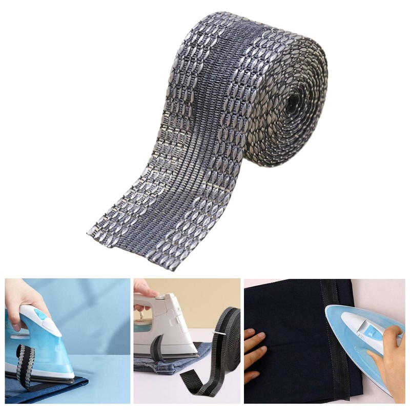INF Iron-on Hem Tape 5m Shorten Curtains Without Sewing Iron-on