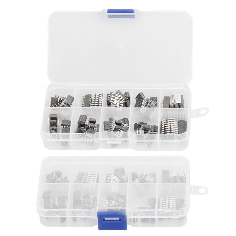 85 Pcs IC Assortment Kit 10 Specifications Integrated Circuit IC