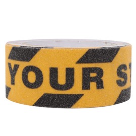 Oubit Anti Slip Tape, 2 Inch x 500Inch Watch Your Step Non Slip Tape Floor Stair Step Anti Slip Abrasive Safety PVC Tape Steps Caution Dangerous Zonesfor Indoor and Outdoor Use (Yellow and Black)
