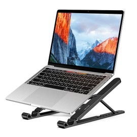 BESIGN LS01 Pro - Soporte ergonómico para computadora portátil, portátil y ajustable, compatible con Air Pro, Dell XPS, HP, Lenovo More 10-15.6 pulgadas (negro)
