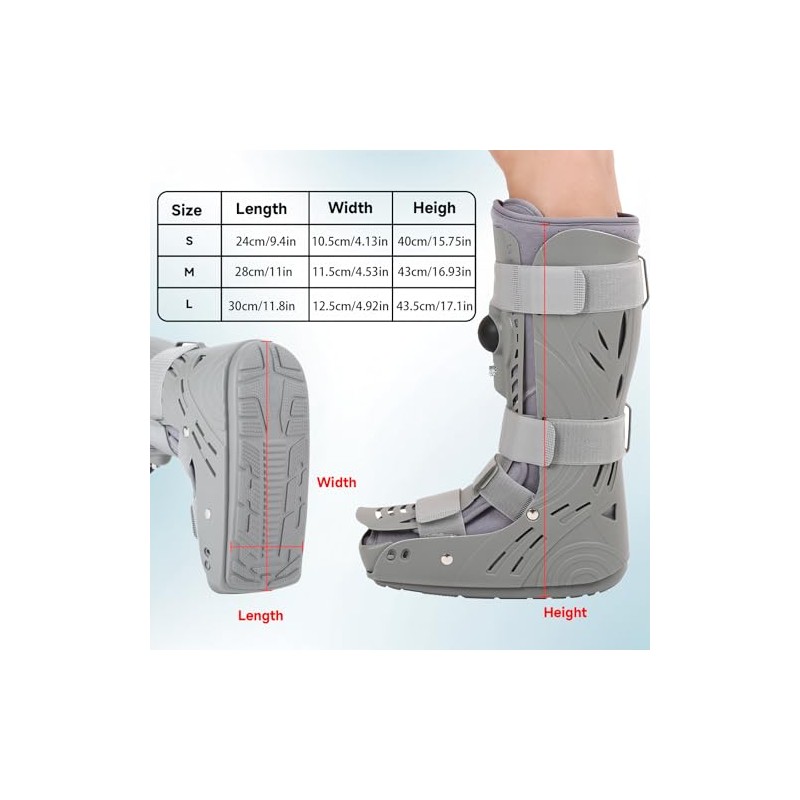 Tall Air Walker Boot, Inflatable Air Cam Walking Boot for