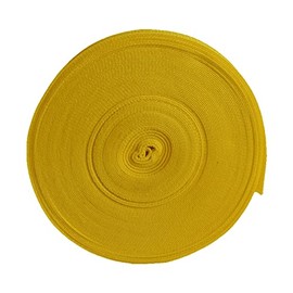 Polypropylene Webbing Straps Tape Backpack Luggage Straps Crafts Outdoor DIY Colours Lengths (Yellow, 25mm (1") / 5m)