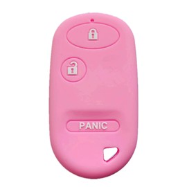RPKEY Silicone Keyless Entry Remote Control Key Fob Cover Case Protector Replacement Fit for Honda Accord Element Civic Pilot 72147-S5A-A01 NHVWB1U523 NHVWB1U521 A269ZUA106 72147-S04-A01(Pink)