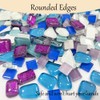 400g Mixed Shapes Glass Mosaic Tiles for Crafts Crystal Craft