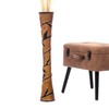 Leewadee Large Black Brown Home Decor Floor Vase – Wooden