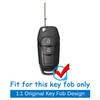 waymei Silicone Key Fob Cover Remote Keyless Case Protector Compatible