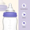 COCGVEL 4 Packs Silicone Bottle Nipples Compatible with Lansinoh Bottles,