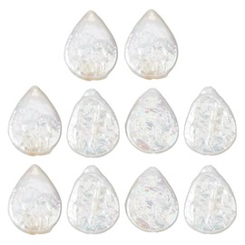 Hobbspring 10Pcs Natural Baroque Pearl Beads Teardrop Freshwater Pearl Beads Irregular Pearl Loose Bead Seashell Color Spacer Beads for Necklace Bracelet Earring DIY Jewelry Making