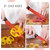 hecef 13 Pieces Kitchen Knife Set with Built-in Sharpening Wooden