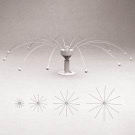Bird Barrier Daddi Long Legs Spider Bird Repellent Devices- Waving Stainless Steel Roof & Dock Bird Deterrent - Repel Seagull, Pigeon, Duck - Safe Pest Control - 8-Ft Diameter
