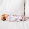 Large Premium Knit Baby Swaddle Receiving Blanket Flora by Copper
