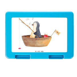 Mr. & Mrs. Panda Penguin Fishing Boat Lunch Box - Separation, Life, Fishing, Lunch Box, Snack Box, Motivation, Enjoy, Lunch Box, Lunch Box