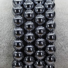 Keleny Natural 8mm White Terahertz Jasper Round Beads Stone Stretch Bracelet 7 Inch Unisex