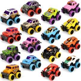 Neureyte 32 Pack Die-cast Mini Monster Truck for Boys and Girls,Pull Back Alloy Trucks Toy,Mini Pull Back Cars,Die-cast Race Cars for Kids Party Favors